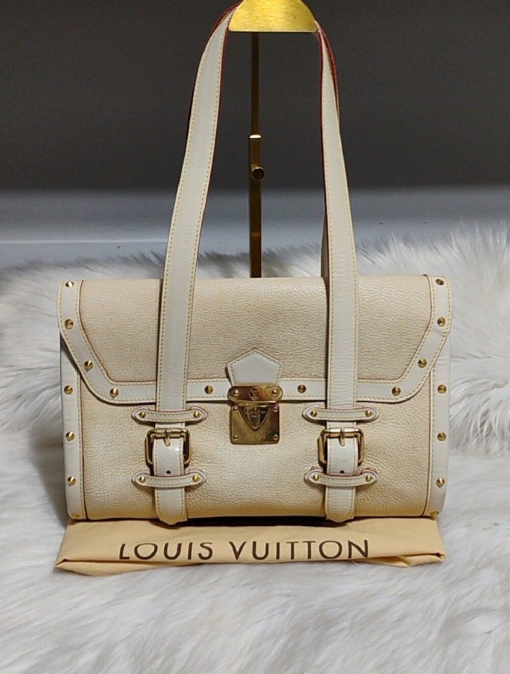 SALE! Louis Vuitton Suhali L'Epanoui GM Goat Leather M91854 Tote